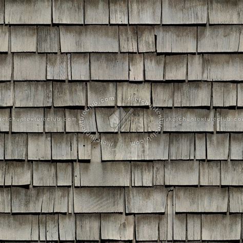 Wood Shingle Roof Texture Seamless 03870