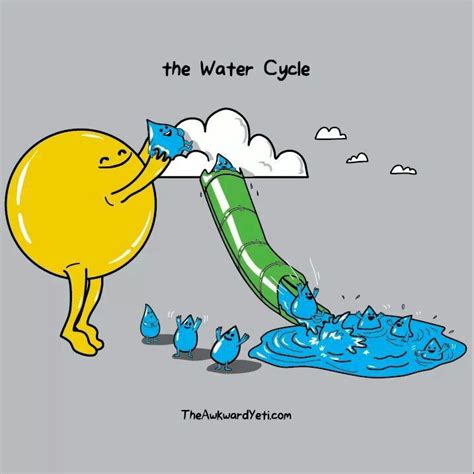 The Water Cycle Funny Comics Science Jokes Awkward Yeti