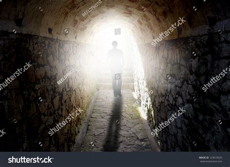 Man Walking Light Stock Photo 129010535 Shutterstock