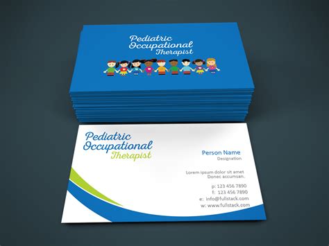 occupational therapy business cards oxynuxorg