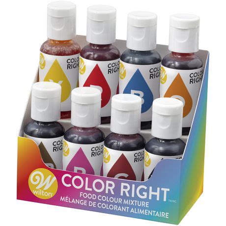 Simply stir this into your frosting or knead it into your fondant and gum paste. Wilton Color Right Food Colouring System | Walmart Canada