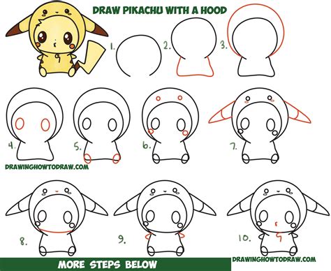 How To Draw Cute Christmas Pikachu