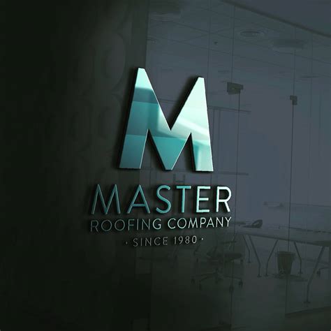 Master Roofing Company Logo Design Graphic Design Logo Design