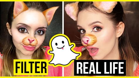 Real Life Snapchat Filter Cat Filter Makeup Tutorial Youtube