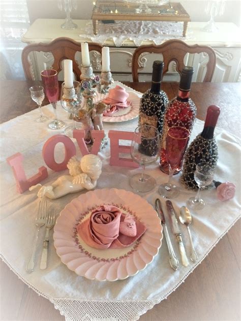 My Idea For A Romantic Table Setting For Valentines Day Love Pink