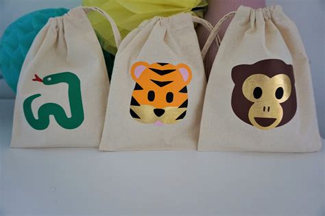 Personalised Jungle Themed Party T Bags Birthday Goodie Etsy