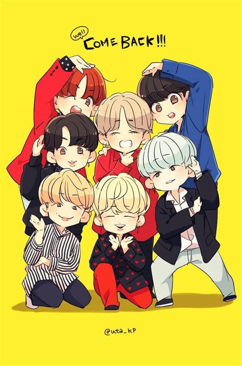 Download Bts Anime Butter Comeback Wallpaper