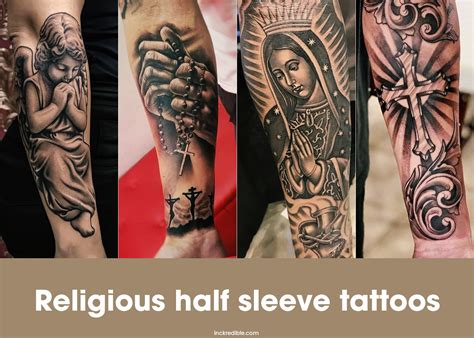 20 religious half sleeve tattoos you should check out tattootab