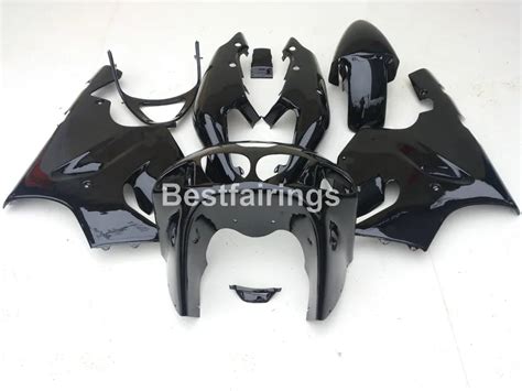 New Hot Body Parts Fairings For Kawasaki Ninja Zx R Glossy Black Fairing Kit