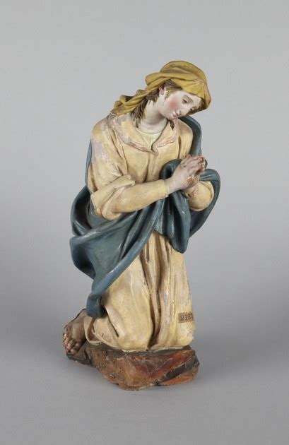Kneeling Virgin Mary In Prayer From Presepio Group Y1929 338