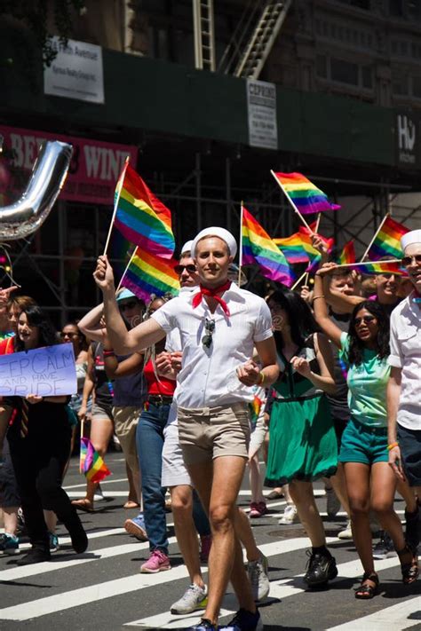 Nyc Gay Pride Parade Editorial Image Image Hot Sex Picture