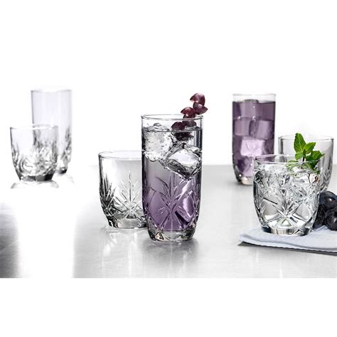 Anchor Hocking Fleur 16 Pc Drinkware Set Everyday Glassware Home And Appliances Shop The