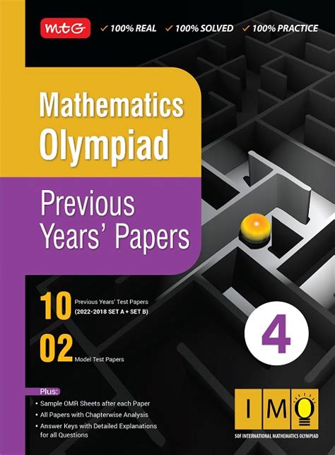 Class 4 Mathematics Olympiad Previous 5 Years Papers Mtg Learning Media