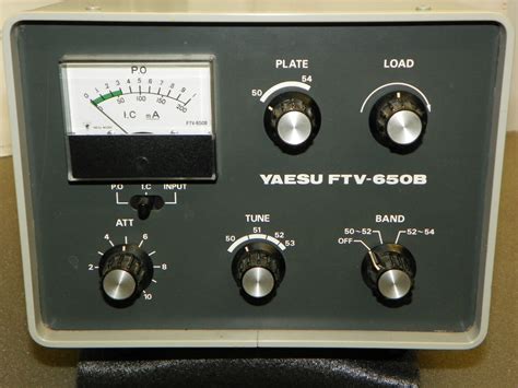Yaesu Ftv 650b 6 Meter Transverter The Old Tube Radio Archives
