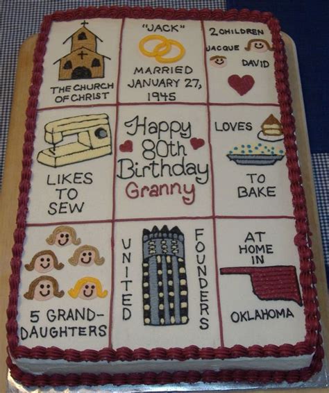 This list is full of meaningful, thoughtful, and fun affordable finds she'll love. 80th Birthday Quilt on Cake Central | cake decorating in ...