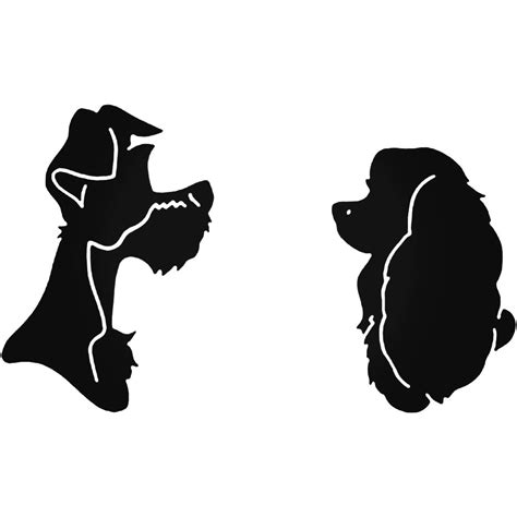39 Images For Disney Lady And The Tramp Silhouette