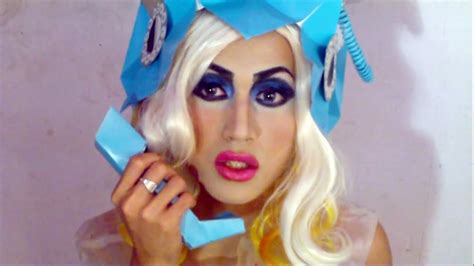 Lady Gaga Telephone Make Up Tutorial Telephone Hat Look By Monster