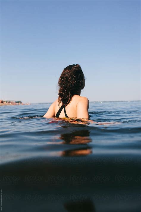 Woman In The Water Del Colaborador De Stocksy Alexey Kuzma Stocksy