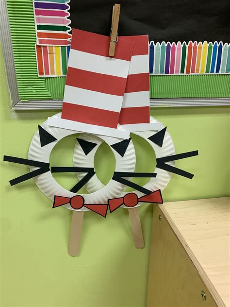 Cat In The Hat Faces Toddler Crafts Crafts Crafts For Kids