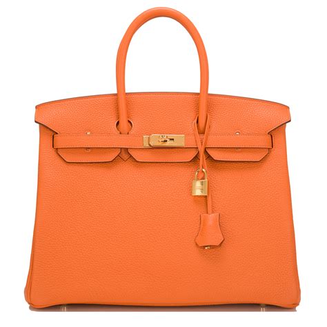 Welcome to the official hermès twitter account. Hermes Birkin Bag 35cm Orange Clemence Gold Hardware ...