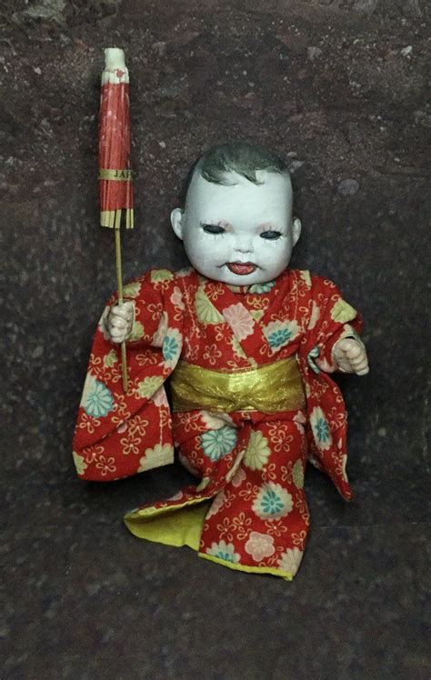 Undead Mini Doll Japanese Black Eyed Jin Ghoul With Vintage Etsy