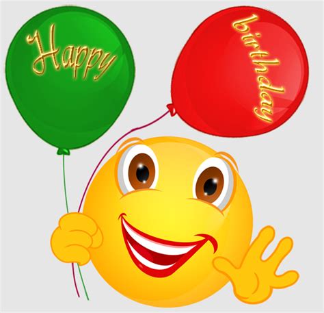 Happy Birthday Smiley Emoticons С днем рождения Смайлики Картинки