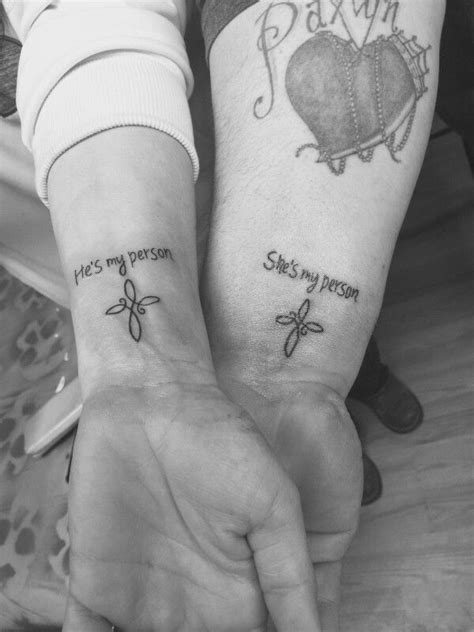 Best Wife And Husband Tattoo Idea So Glad I Thought It Up I Love You