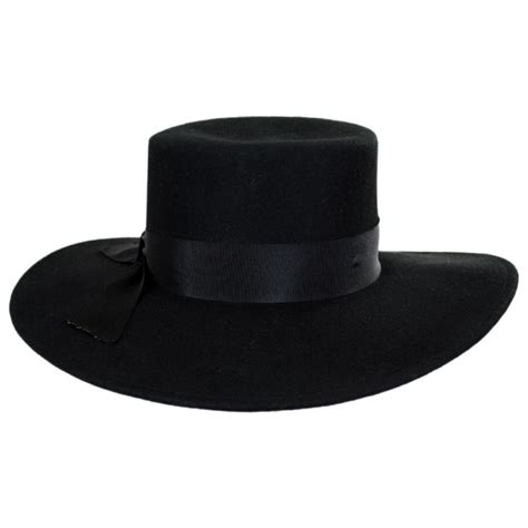 Jeanne Simmons Wool Felt Wide Brim Bolero Hat Casual Hats