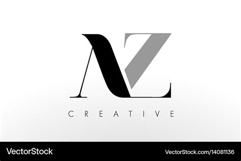 A Z Letter Logo Design Creative Az Letters Icon Vector Image