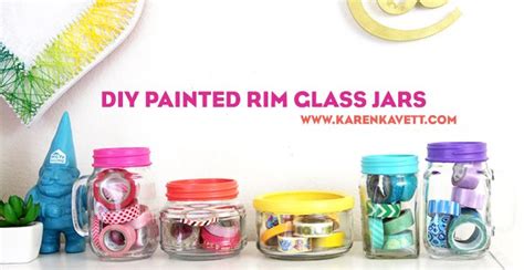 4 Easy Rainbow Diys Karen Kavett Clear Jars Glass Jars Mason Jars