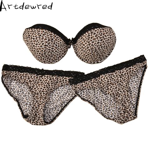buy intimate bra set sexy plus size leopard glossy lace patchwork bra brief