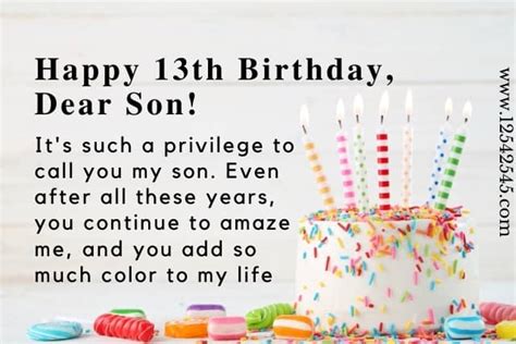 35 Happy 13th Birthday Wishes Messages For My Son