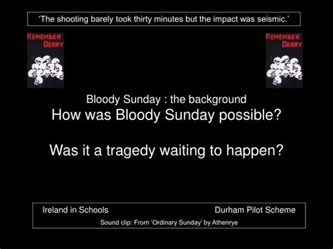 Ppt Bloody Sunday The Background How Was Bloody Sunday Possible