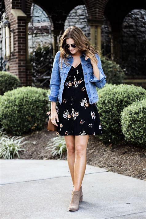Little Black Floral Dress — Basically Bronwyn Jacket Outfit Women