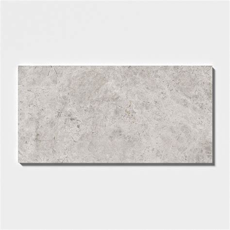 Silver Clouds Polished Marble Tile 12x24x12 Marble Flooring Gray
