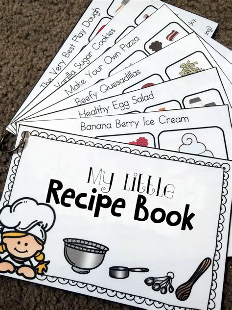 Many cookbooks are divided up by meal or type of dish. My First Recipe Book Printable - Royal Baloo