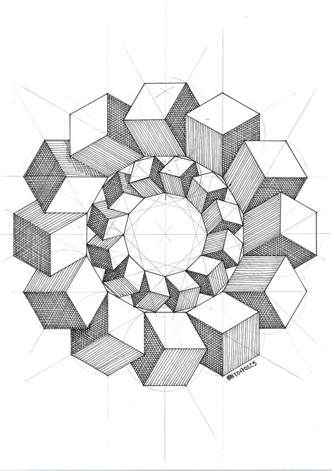 Regolo Posts Tagged Polyhedra Geometric Tattoo Outline Geometric