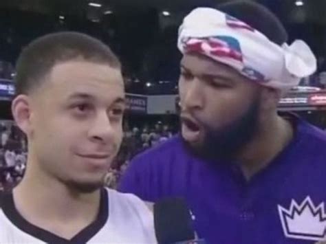 Video Demarcus Cousins Encourages Seth Curry In Postgame Interview