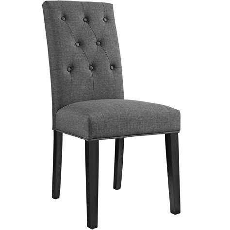 Design contemporary dining chairs is great for interior with soft colors and contemporary, classic and traditional. Modern Contemporary Dining Fabric Side Chair, Grey Fabric ...