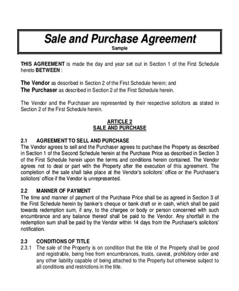 Template Wholesale Purchase Agreement Contract Pdf Hq Printable Documents