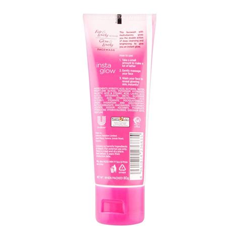 Purchase Fair And Lovely Is Now Glow And Lovely Insta Glow Face Wash 80g