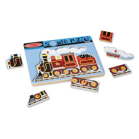 Melissa And Doug Train Sound Puzzle 9 Pieces Early Learning
