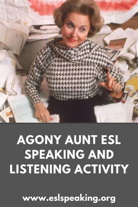 Agony Aunt Esl Activity For Giving Advice Esl Speaking