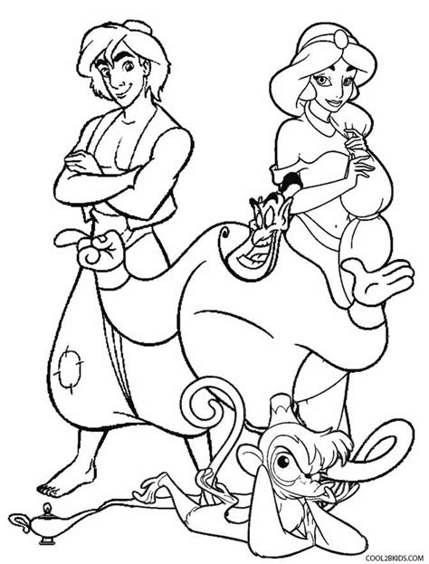 Explore the world of disney with these free disney princess coloring pages for kids. Printable Jasmine Coloring Pages For Kids