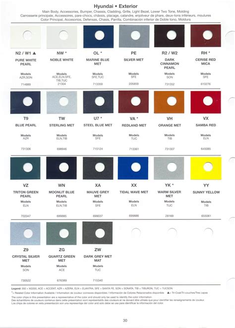 Hyundai Paint Color Chart Sexiezpicz Web Porn