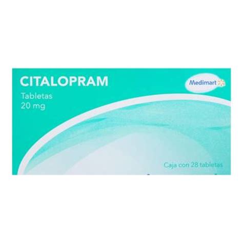 citalopram medimart 20 mg 28 tabletas walmart