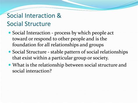 Ppt Society Social Structure And Interaction Powerpoint Presentation