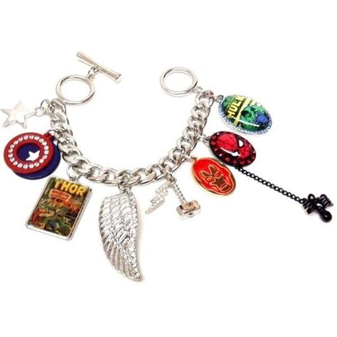 Marvel Comics Superhero Charm Bracelet Superhero Comic Charm