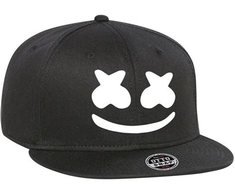 Marshmello Dj Hat Flatbill Snapback Flexfit Baseball Cap Cosplay Helmet