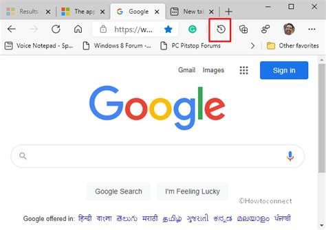 How To Hide Or Show History Button In Toolbar In Microsoft Edge